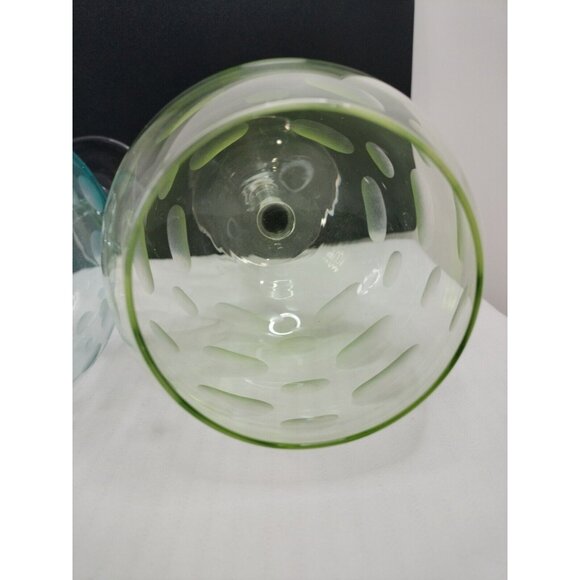 Set Of 3 Mikasa Cheers Pastel Large Balloon Wine Glasses Etched 9 1/2” - Picture 7 of 16